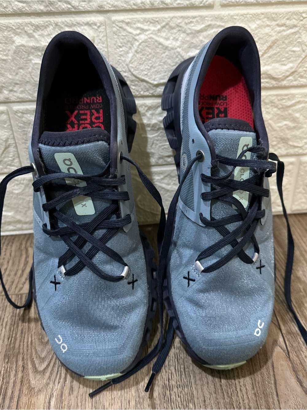 On Cloud X 3 Shoes Women's Size 8.5W  Running Athletic Shoes Blue Navy Gray